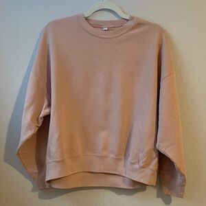 Uniqlo Pink Crewneck Sweatshirt